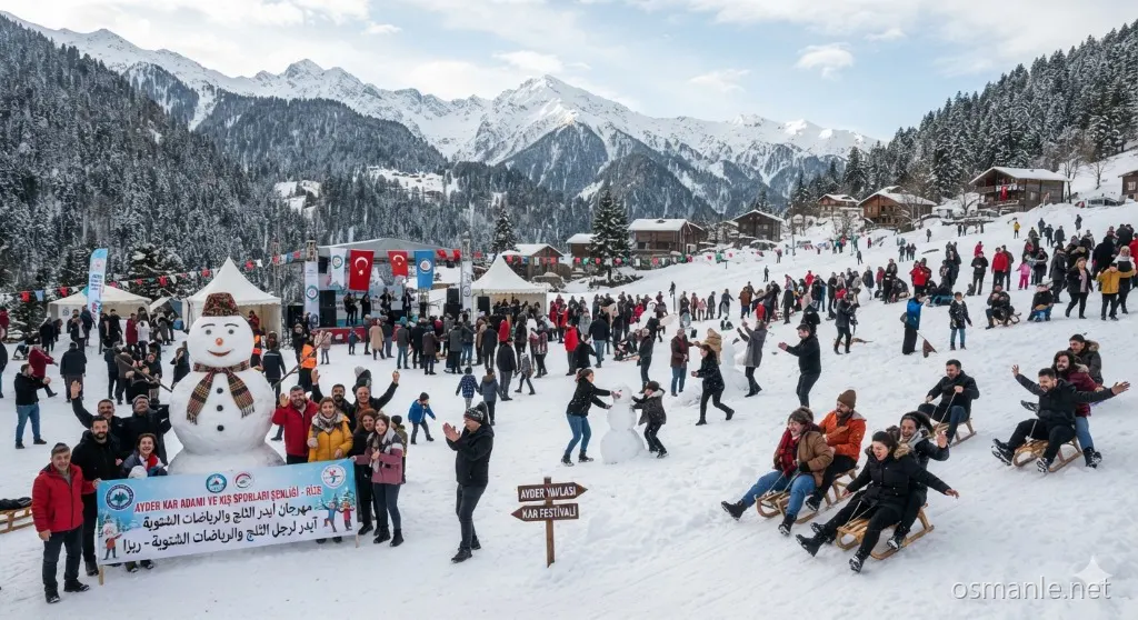 Çamlıhemşin Ayder Kardan Adam Kış Festivali — Rize