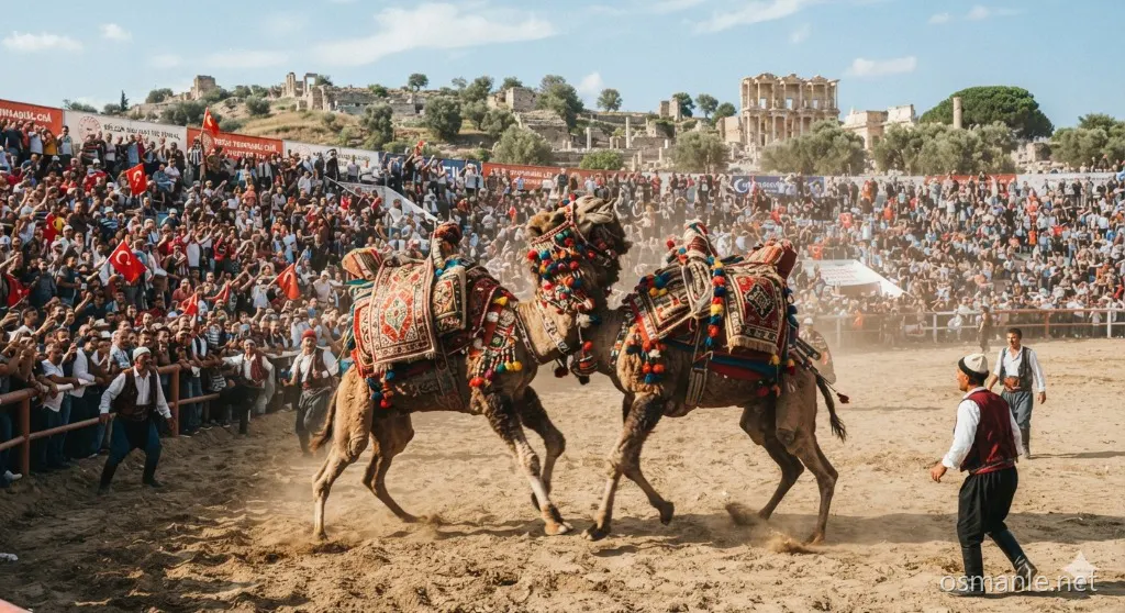 Tarihi Selçuk Efes Deve Güreşleri Festivali — İzmir